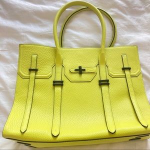*Price Drop!* Rebecca Minkoff Acid Yellow Tote Bag